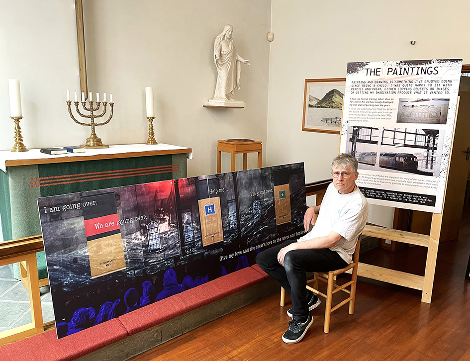 Triple trawler tribute artwork makes first appearance in Hull as part of “Relics and Rails” industrial heritage exhibition